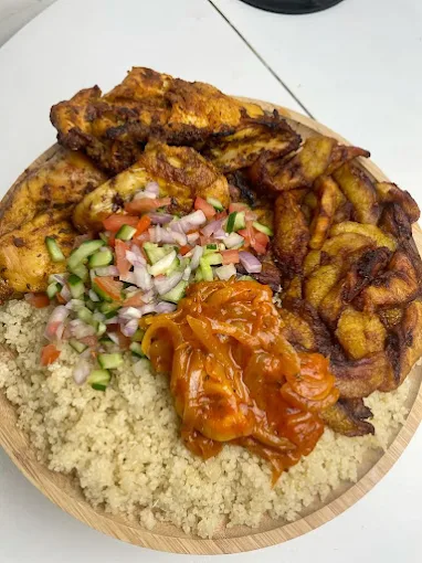 African-inspired platter