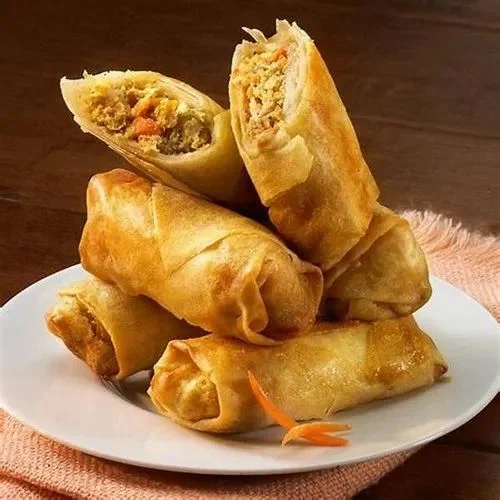 Golden spring rolls